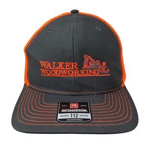 Walker Woodworking Snapback Mesh Back Trucker Hat Multi One Size Adjustable
